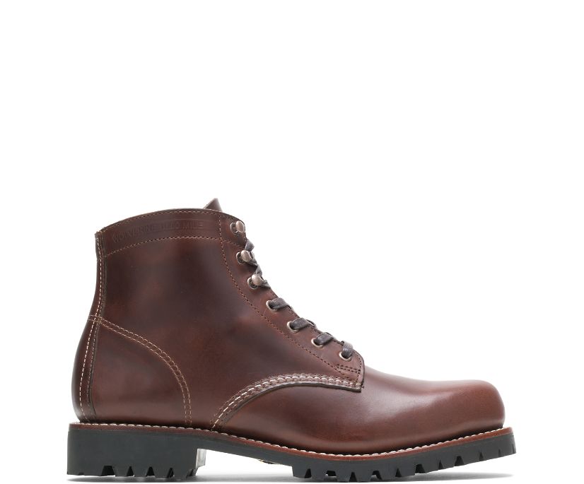 Chaussures Wolverine 1000 Mile Plain-Toe Rugged Homme - Marron (LWS749082)